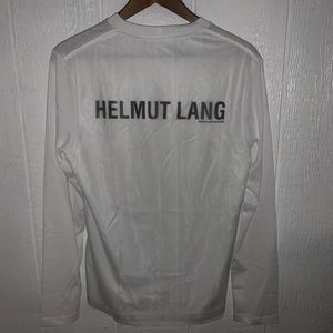 HELMUT LANG OVERLAY LOGO LONG SLEEVE SHIRT